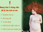 Tình trạng bị táo bón khi mang thai 3 tháng đầu có sao không