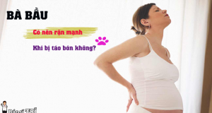 bà bầu có nên rặn táo bón khi mang thai hay không?